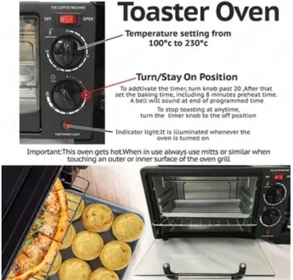 Miniatura 4 de HORNO CAFETERA 3 EN 1 SOKANY